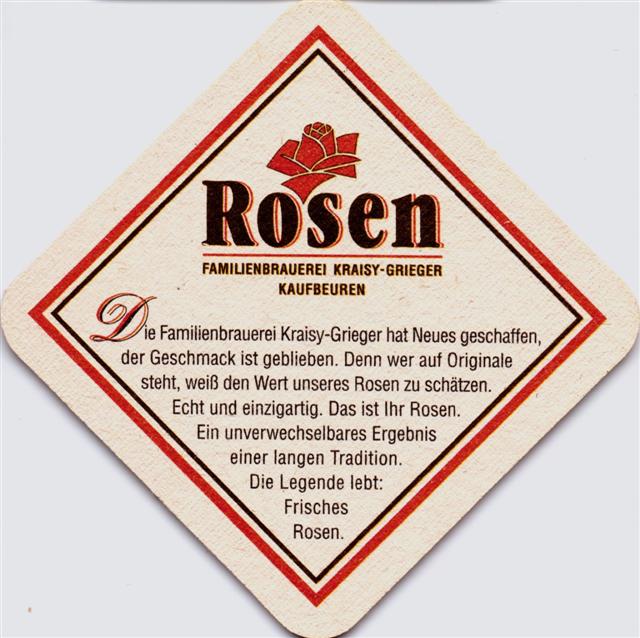 kaufbeuren kf-by rosen raute 1a (180-kraisy grieger-schwarzrot) 